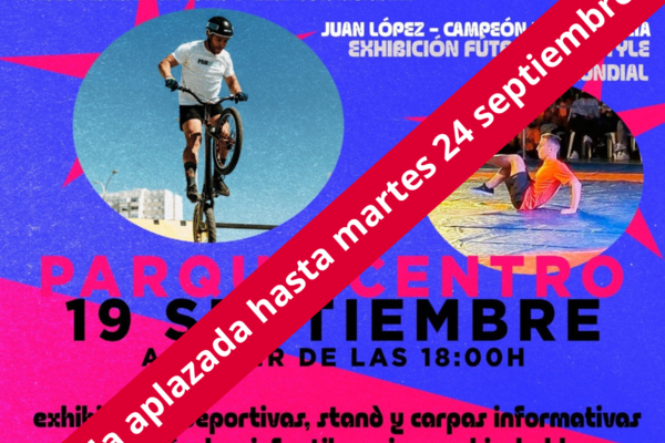 Aplazada la fiesta deportiva en el Parque Centro