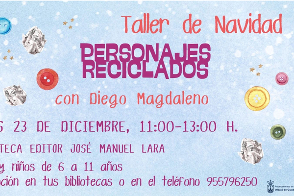 Taller de Navidad `personajes reciclados´