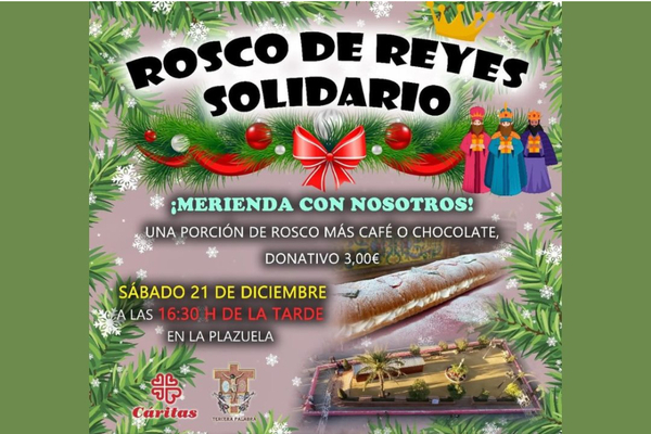 Rosco de Reyes solidario con la Hermandad de la Tercera Palabra