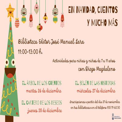 Actividades de Navidad en la biblioteca