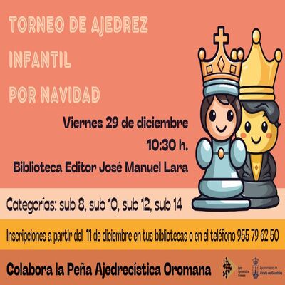 Torneo de ajedrez infantil por Navidad