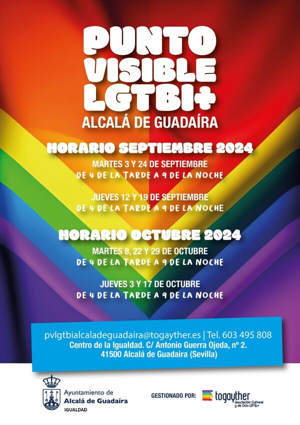 Horarios de la oficina Punto Visible LGTBI+