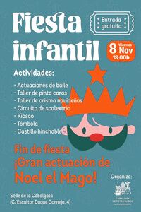 Fiesta infantil en sede de Cabalgata de Reyes