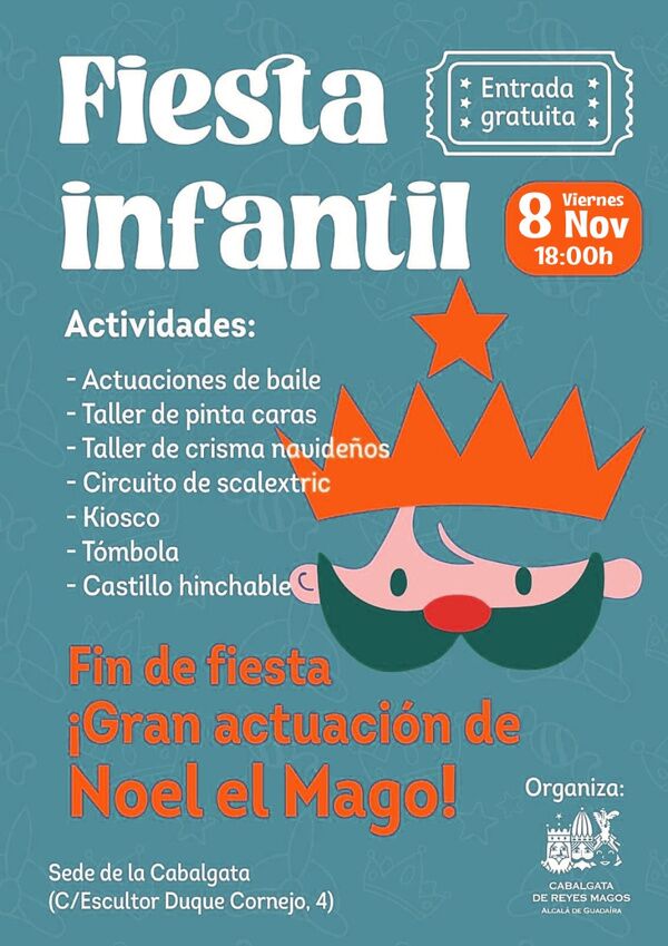 Fiesta infantil en sede de Cabalgata de Reyes