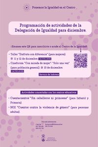 Actividades del Programa Ponemos la Igualdad en el Centro