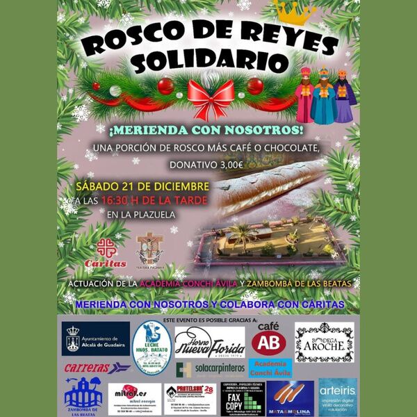 Rosco de Reyes solidario con la Hermandad de la Tercera Palabra