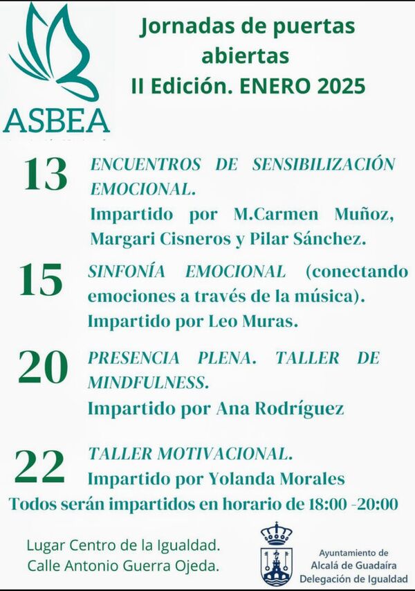 Jornada de puertas abiertas de Asbea en el Centro de Igualdad