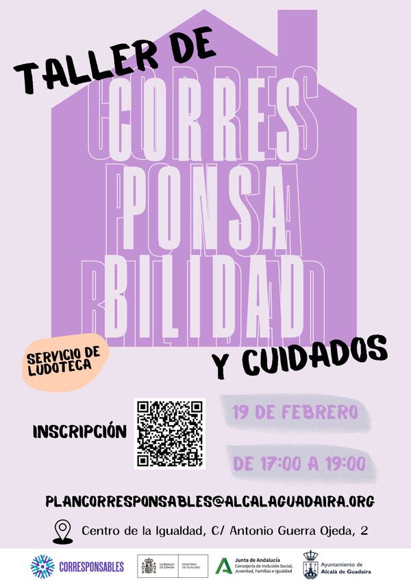 Taller gratuito de corresponsabilidad en el Centro de la Igualdad