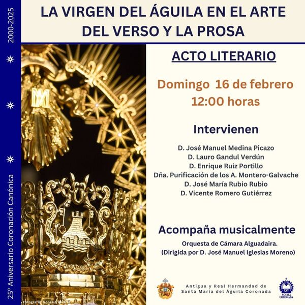 Acto literario de la Hermandad Virgen del Águila