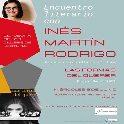 Encuentro literario con Inés Martín Rodrigo, Premio Nadal 2022