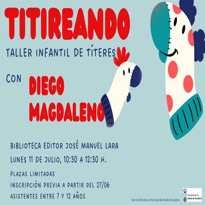 Taller infantil de títeres en la biblioteca (Titireando)