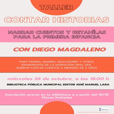 Taller para saber contar historias a los más pequeños