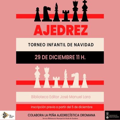 Torneo infantil de ajedrez en la biblioteca