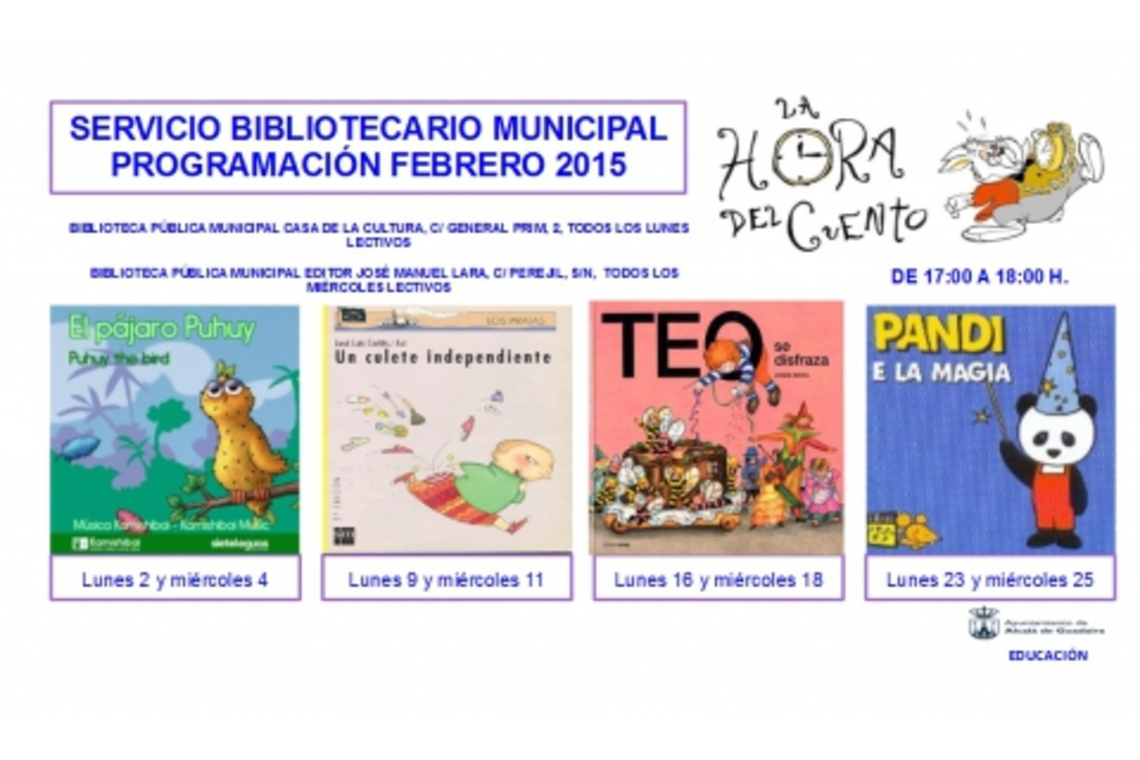 LA HORA DEL CUENTO EN LA BIBLIOTECA