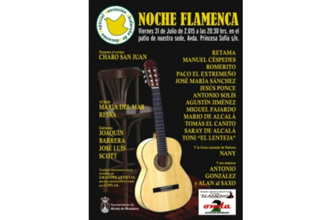 LOS FESTIVALES FLAMENCOS DE ALCALÁ SE CELEBRARÁN EN 2015 LOS DÍAS 25 DE SEPTIEMBRE Y 3 DE OCTUBRE