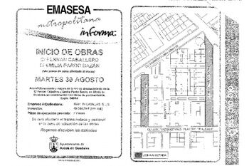 COMIENZAN OBRAS DE EMASESA EN ALGUNAS CALLES DE ALCALÁ