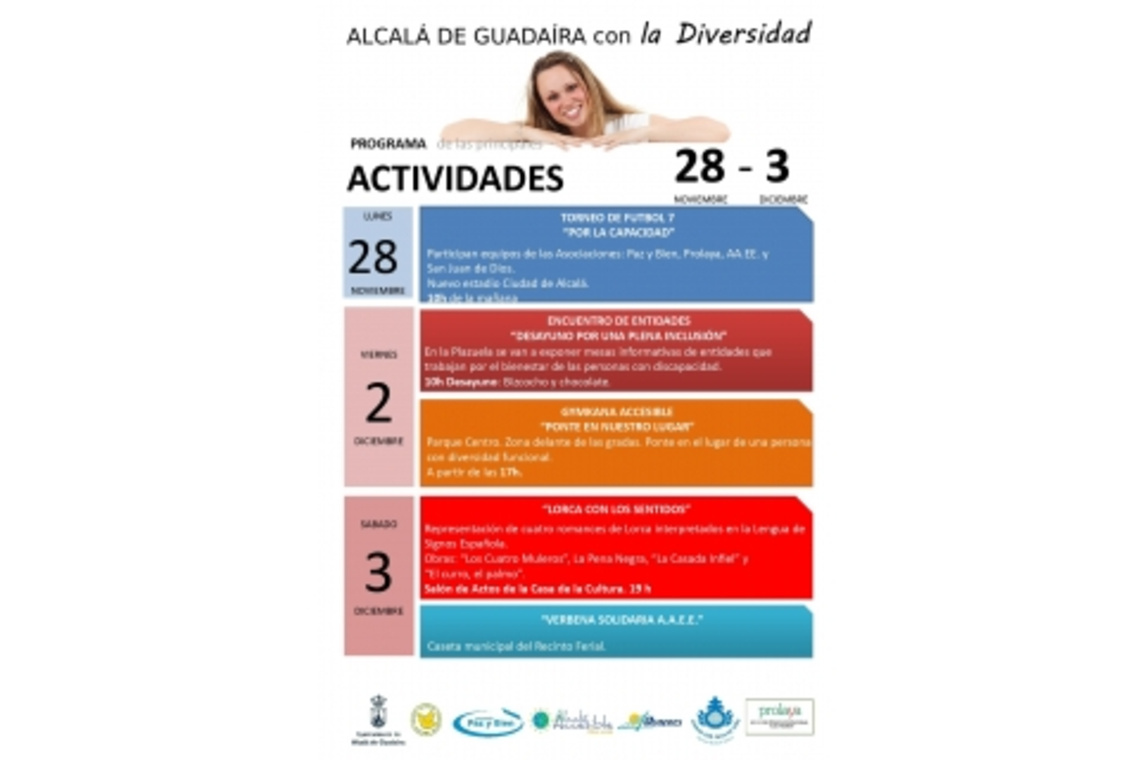 ALCALÁ PREPARA UN AMPLIO ABANICO DE ACTIVIDADES PARA CELEBRAR EL DÍA DE LA DISCAPACIDAD