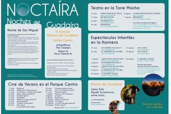 NOCHES DE VERANO LLENAS DE CINE, MÚSICA, POESÍA, TEATRO, CONCIERTOS CON #NOCTAÍRA18