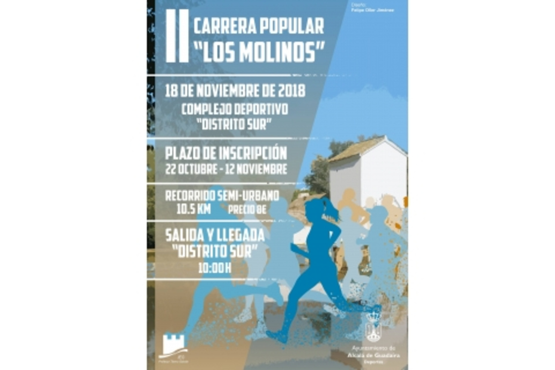 ABIERTA LA INSCRIPCIÓN PARA LA  II CARRERA POPULAR LOS MOLINOS