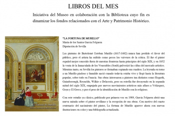 ¿CONOCES YA LA BIBLIOTECA DEL MUSEO? LOS 'LIBROS DEL MES' NOS LLEVAN A MURILLO Y VELÁZQUEZ