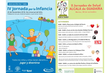 EL DERECHO A JUGAR Y LA SALUD, TEMÁTICAS DE UNA AMPLIA JORNADA DE ACTIVIDADES PARA EL 20 DE NOVIEMBRE EN ALCALÁ