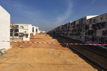 Segunda fase de las obras de mejora en el cementerio