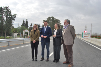 La alcaldesa de Alcalá destaca la mejora para la ciudad que supone la puesta en servicio de la carretera A-392