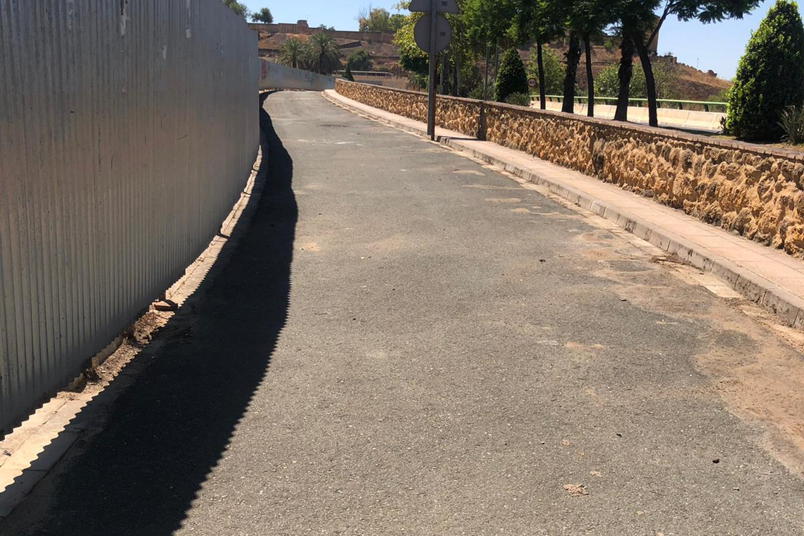 Concluye el ensanche del paso peatonal en la avenida Adolfo Suárez