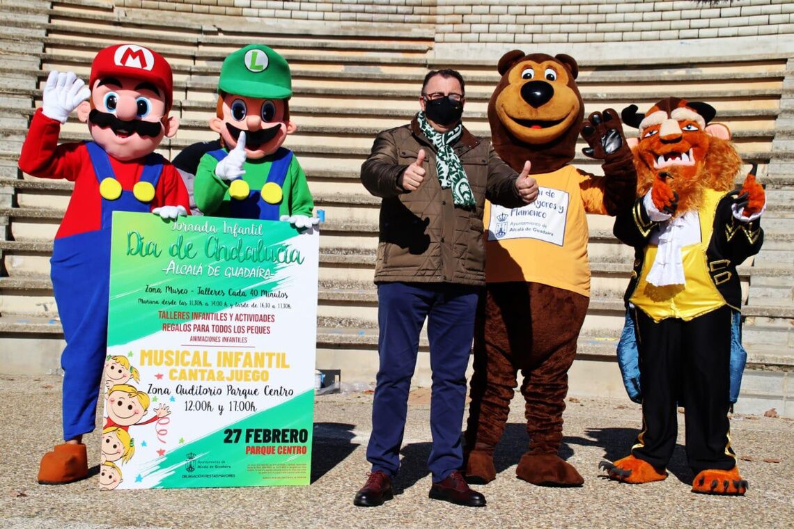 Jornada de fiesta, espectáculo y talleres infantiles en el Parque Centro con motivo del Día de Andalucía