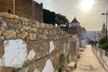 Avanzan los trabajos de emergencia en la Cuesta de Santa María del Castillo de Alcalá