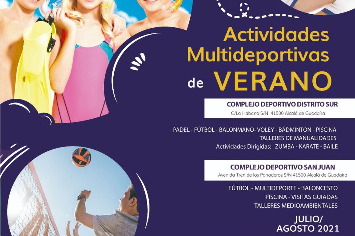 El Ayuntamiento pone en marcha actividades multideportivas de verano para menores el Complejo Deportivo Sur y la Piscina San Juan