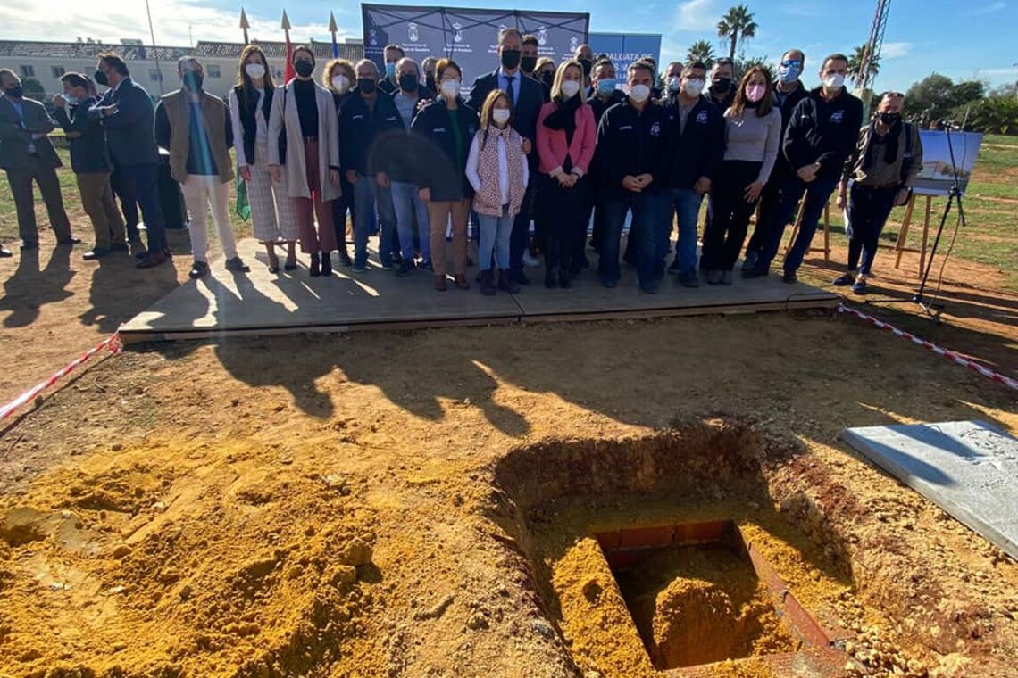 Primera piedra de la sede de la Cabalgata  de Reyes Magos del Campo de las Beatas