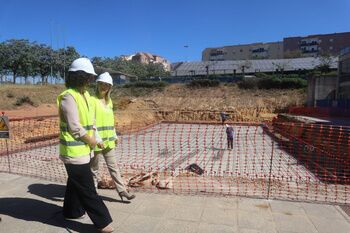 Buen ritmo de las obras de la piscina de verano del Centro Municipal Deportivo Zacatín