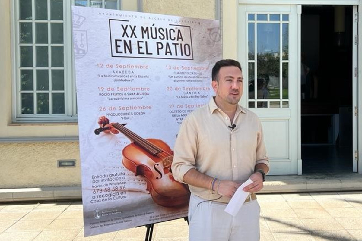 ​O ciclo Música en el Patio comemora 20 anos reunindo grandes talentos da música clássica em Alcalá