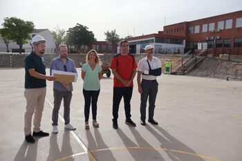 ​Comienzan las obras del graderío del colegio Silos