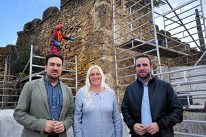 Actuaciones de reparación y consolidación de la torre  de la muralla sur del Castillo