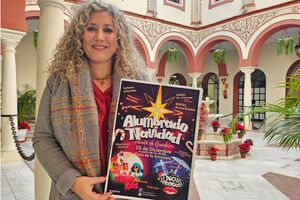 Alcalá da la bienvenida a la Navidad con el alumbrado y el gran árbol en la Plaza de la Almazara