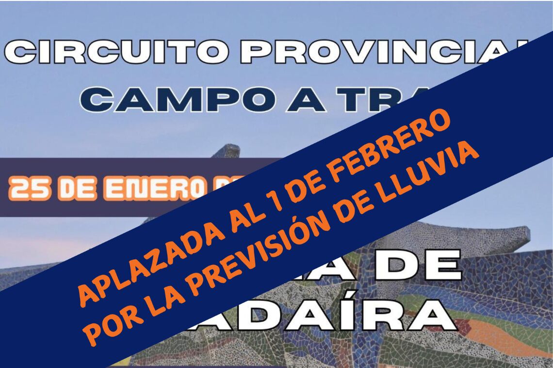 ​ Alcalá de Guadaíra será sede de la última prueba del Circuito Provincial de  ​Campo a Través 24-25