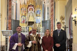 Bendición del nuevo retablo de la Virgen del Águila